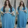 Robe longue musulmane femmes Abaya en mousseline de soie robe goutte à goutte dubaï grande jupe 8638