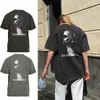 Herren T-Shirts Baumwolle Übergroße Grafik Streetwear Unisex T-Shirt Große Größe Vintage Acid Washed T-Shirt Klassisch Retro Bdtee