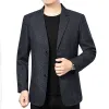 Giacche Blazer Personality Personality Giacca da uomo Wild Giacca di alta qualità Stampa a quadri Slim Blazer Coat Wedding Party Club Abito maschio maschio