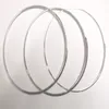 10 шт./лот посеребренное колье-ожерелье, шнур для DIY ремесленных ювелирных изделий, подарок 18 дюймов W18255K