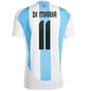 24 25 ArgEnTiNas Soccer Jerseys 3 star ALVAREZ MeSsIs MARADONA DI MARIA DYBALA Fans Version 2023 2024 L.MARTINEZ goalkeeper Men Kids Kits socks Football Shirts