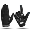 MOREOK gants de cyclisme doigt complet gants de vélo d'hiver 5MM coussinets de gel liquide anti-dérapant absorbant les chocs gants de vélo à écran tactile 240306