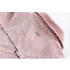 Herenjassen Corduroy Unlock Edge Vintage Roze Heren Dames Voor Lente High Street Fashion Jas Katoen