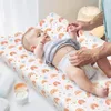 2 Stuks Gedrukt Verpleging Kussensloop Luier Aankleedkussen Cover Set Voor Borns Comfortabele Baby Nappy Aankleedkussen Mouw 240315