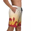 Mäns shorts män ombord anime japan casual simning stammar djävul mode bekväm sport surf överstrand strand