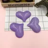 Estatuetas decorativas 10 peças de resina fofa com glitter coração cabochões com parte traseira plana para arco de cabelo centro artesanato fazendo diy (24 31mm)