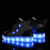 HBP Non-Brand Kinder Sneakers Kinder Baby Mädchen Jungen Light Wings Mesh Designer Schuhe Led Sport Run Sneakers Leuchtende Schuhe