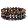 Strand Tiger Eye Stone Beads Bransoletki naturalne ręcznie robionowe ochrona zdrowia Brzeszcza dla mężczyzn kobiet joga urok biżuterii Prezenty