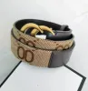 2024 Cinture di moda di lusso Cintura in pelle a righe con fiori scozzesi Cintura di alta qualità per uomo e donna di design 3,8 cm