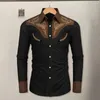 Men's Casual Shirts Western Tribal Ethnic Men Sports Outdoor Street Long Sleeve Button Top Lapel Single -breasted Shirt Suit Clothing