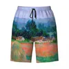 شورت رجال كلود مونيه اللوحة اللوحات رجالي الجفاف السريع القش في Giverny Swim Trunks بدلات الاستحمام المخصصة للطباعة