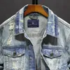 Printemps et automne Denim vestes hommes Cowboy Slim Fit trou veste hommes déchiré Jean Hip Hop Streetwear manteaux grande taille 5XL 240307