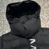 冬のデザイナーをコートダウンするメンジャケットの膨らみ綿ウインドブレーカーアヒルダウン濃い暖かいパーカーパフジャケットブラックカジュアルファッション2xl