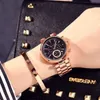 Women Watch Watch Guou الشهيرة الشهيرة Gold Gold Contproof Watches Watches Ladies Small Seconds Halendar Steel Wristwatches C1901260T