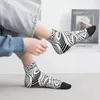 Men's Socks Happy Ankle Musical Doodle Music Notes Harajuku Crazy Crew Sock Gift Pattern Printed