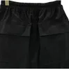 Męskie szorty mężczyźni swobodny ładunek gotyckie ubranie Summer solidna High Street Black Short