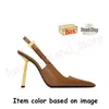 2024 Designer Sandalen Hoge Hakken Saint Laurents Luxe Parijs Jurk Klassiekers Dames 10cm Platform Hak Slingback Gouden Kantoor Bruiloft Bodems Met Doos Maat 35-41