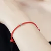 Braccialetti con ciondoli 2024 10 pezzi fai da te braccialetto di corda rossa regolabile treccia corda braccialetto coppia gioielli braccialetto tessuto fatto a mano