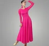 Stage Wear Lady Ballroom Dancing Dress Modern Dance Competition Costume Women Waltz Tango Foxtrot Quickstep Dresses