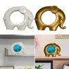 Decorative Figurines Elephant Statue Creative Minimalism Resin Craft Pography Props For Entrance Desk Bookshelf Living Room Bedroom