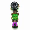 1pc,20cm/7.9in,Glass Hammer Pipe With Glow In Dark,Glass Water Pipe,Monster Bong,Glass Hookah,Polymer Clay Cartoon Pattern Glass Smoking Item,Smoking Accessaries