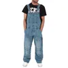 Men's Pants Versatile Overalls Denim Suspenders Fashion Multi Pocket Baggy Jeans Man Trousers Men Y2k Clothing Pantalones Work