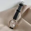 Relógios de pulso simples feminino estudante arte escola estilo mulheres relógio de quartzo moda pulseira de couro relógio de pulso para gota