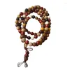 Pendant Necklaces Beaded 08 108 Colorful Wooden Beads String Fashion Bracelet