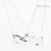 Ketting Designer Sprankelende Infinity Hanger voor Echte Sterling Sier Bruiloft Sieraden voor Vrouwen Vriendin Cadeau CZ Diamanten Kettingen met