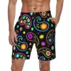 Men's Shorts Summer Board Man 70s 60s Boho Retro Sports Hippy Chic Print Short Pants Casual Quick Drying Swim Trunks Plus Size