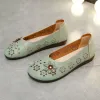 Botlar Moda Yeni Stil Kadın Bale Portatif Daireler Kadınlar Bahar Nefes Alabilir Sıradan Sandalet Retro Süslü Tarz Yaz Düz Çeli Ayakkabı