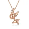 Pendant Necklaces Lovely Deer Necklace Female Elk Summer Clavicle Chain Christmas Light Luxury Niche Design High-grade Jewelry