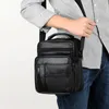 Bolsa masculina bolsa de ombro vintage mensageiro bolsa de couro para bolsa masculina