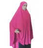 Mulheres muçulmanas hijab grande cachecol amira khimar sobrecarga niqab nikab eid ramadan roupas de oração árabe islâmico hijabs cabeça envoltório xale 240314