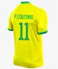 2024 Brazilië VINI JR Voetbalshirts Copa America Cup NEYMAR RODRYGO MARTINELLI TeamvoetbalshirtHome Away Spelerversie Heren Kindertenuesets