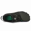 HBP Sapatos de água plana sem marca, descalços, com cinco dedos largos, design de aparência, tênis aquático de secagem rápida