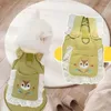 Vêtements de chien Chemises de chat pour chats Petite fille Robe Fruit Squirrel Motif Jupe Pet Chemise Mignon Sundress Imprimé Princesse Vêtements