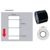 1 rotolo di carta patinata adesivo carta adesiva etichetta nera etichetta impermeabile pacchetto prezzo vuoto stampa forniture adesivo di cancelleria 240304