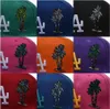 2024 25 couleurs Chapeaux Snapback de baseball masculin Hip Hop Black Blue Rose Purple La Palm Tree Sport Free Taille Caps réglables Chapeau Ed 1958-2008 50th Patch Nov7-02