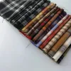 Dresses 100x145cm British Style Sanded Plaid Polyester Cotton Fabric Handmade Sewing Skirts DIY Shirt Scarf Fabric by the meter