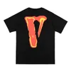 Vlone T-shirt Big "V" Tshirt Men's / Women's Couples Casual Fashion Trend High Street Loose Hip-Hop100% Cotton Printed Round Neck Shirt US Size S-XL 1701