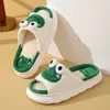 HBP Non-Brand Best Selling Unisex Cartoon Frog Cow Animal Flax Slippers Casual Winter Indoor Home Thick Sole Slippers