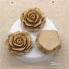 Dekorativa figurer 10st 28mm harts Camellia Flowers Flat Back Cabochon DIY SMYCKE/ CRAFT DECORATION (inget hål)