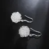 Dangle Earrings Beautiful Ball Drop 925 Color Silver For Women Fashion Girl Student Holiday Gifts Wedding Party Brands Jewelry