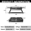 Grelha de acampamento destacável portátil dobrável leve turista fogão a lenha aço inoxidável ao ar livre piquenique churrasco panelas 240308