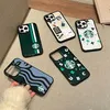 디자이너 휴대 전화 케이스 Casetify Starbucks Kuromi Shockproof Phone Case for iPhone 11 12 13 14 15 Pro Max 소프트 TPU 보호 전화 커버