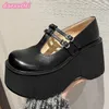 Casual Shoes Danxuefei Women's Genuine Leather Thick Sole Platform Flats Female High Quality Square Toe Elevator For Women Sale