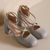 Laarzen dames schoenen gloednieuwe Mary Janes lolita high hakken schoenen 2022 nieuwe zomer dik platform sandalen feestpompen retro dames zapatos zapatos