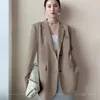 Ternos femininos 2024 primavera outono chegada blazer branco para mulheres estilo coreano solto líquido vermelho casual moda profissional pequeno terno jaqueta