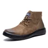 Buty do chodzenia mężczyzn Sneakers Cowhide High Cut Boots Zapatillas Hombre de Deporte Chaussure Homme Rozmiar 39-45